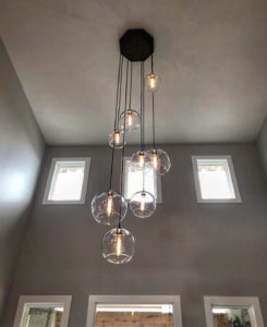 Custom Globe Chandelier