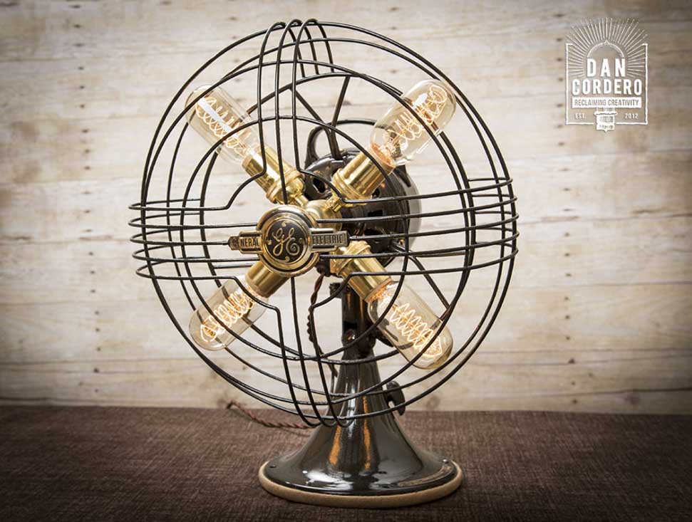 Vintage Fan Lamp