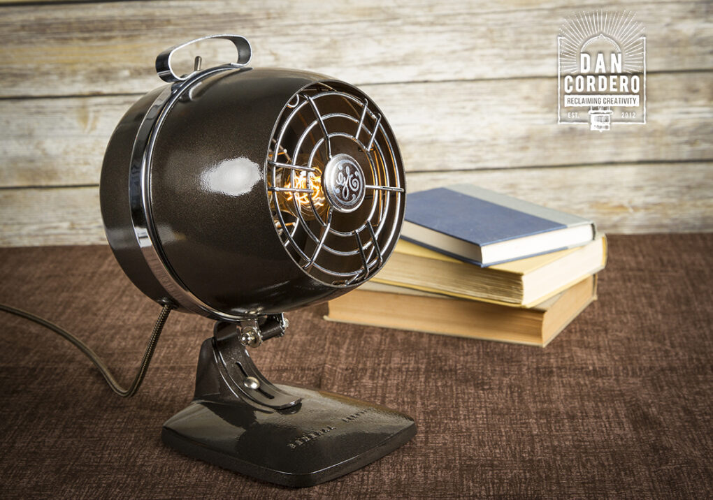 Vintage Heater Table Lamp