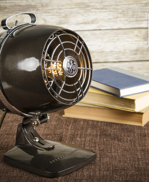 Vintage Heater Table Lamp
