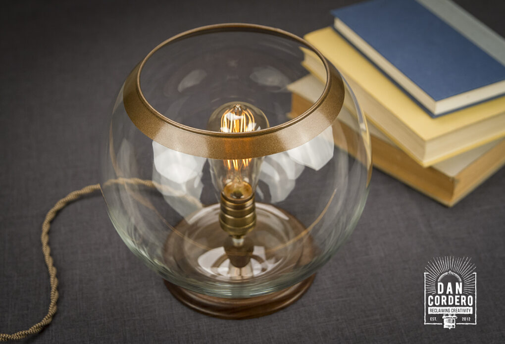 Glass Globe Table Lamp
