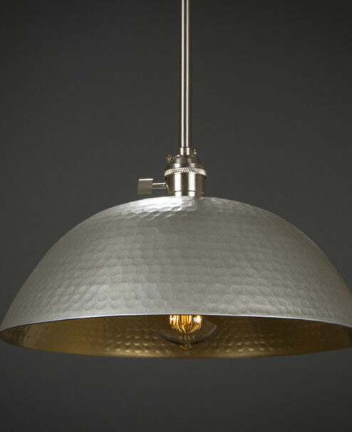 Hammered Metal Light Fixture