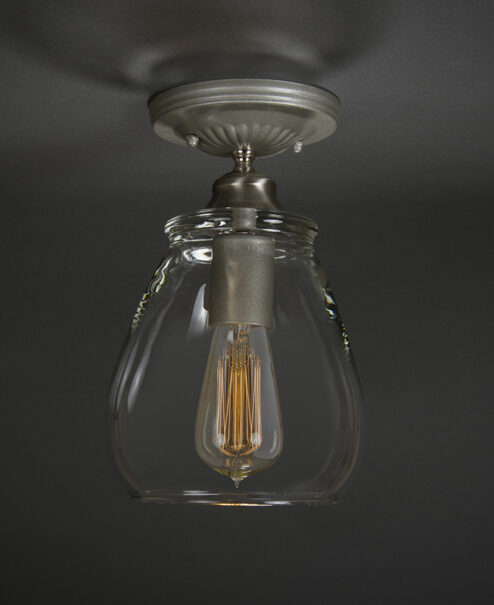 Glass Flush Mount Light Fixture