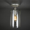 Semi-Flush Light Fixture - Wide Cylinder