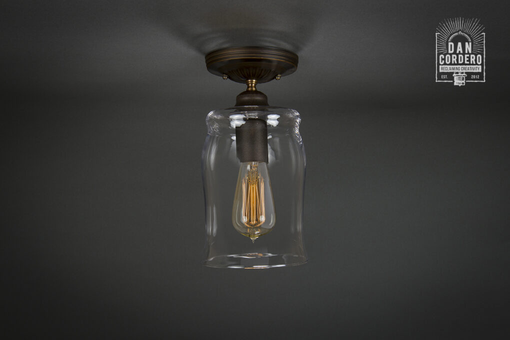 Edison Semi-Flush Light Fixture