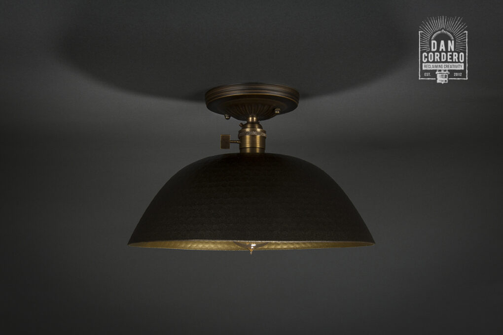 Hammered Light Fixture