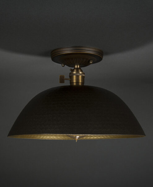 Hammered Light Fixture
