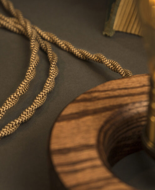Wooden Edison Table Lamp