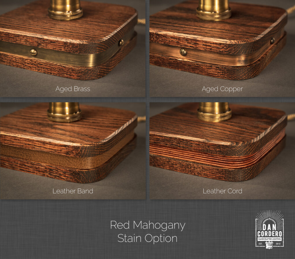 Menlo Lamp Material Options