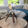 Vintage Motorcycle Headlight Table Lamp