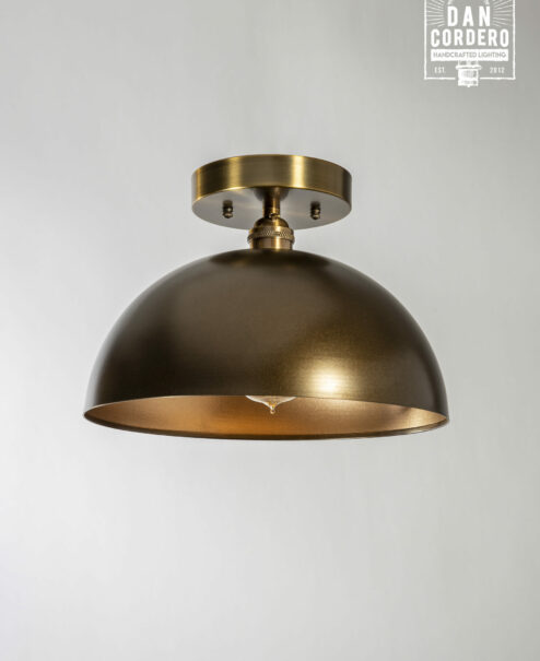 Dome Flush Mount Light Fixture