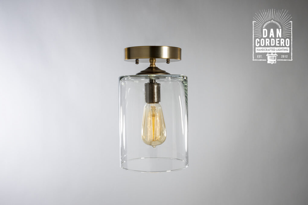 Semi-Flush Mount Light Fixture