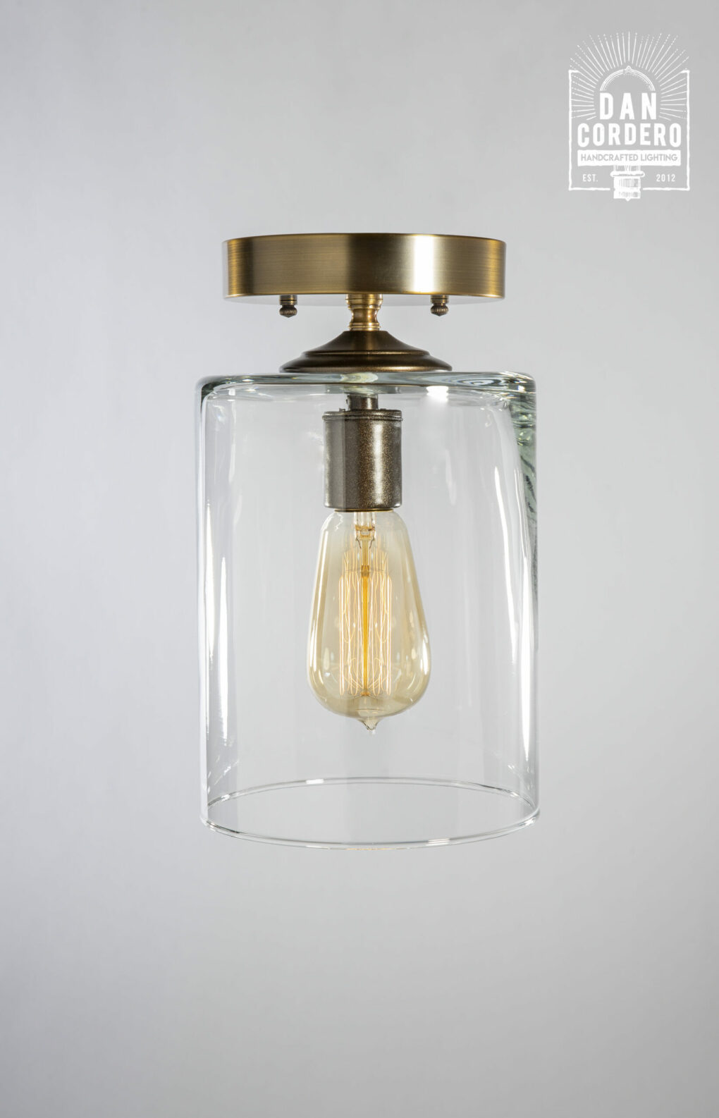 Semi-Flush Mount Light Fixture