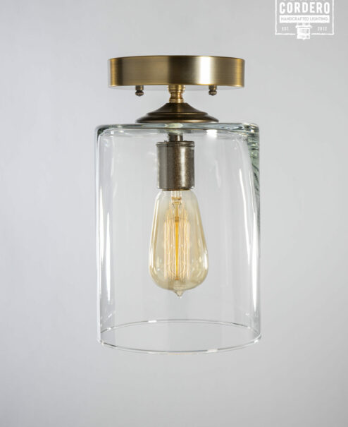 Semi-Flush Mount Light Fixture