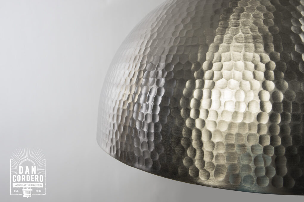 Hammered Metal Light Fixture