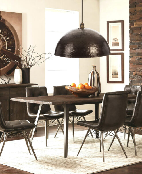 Oil Rubbed Bronze Hammered Light Fixture