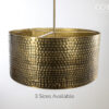 Hammered Drum Pendant Light