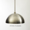 Brushed Nickel Dome Pendant