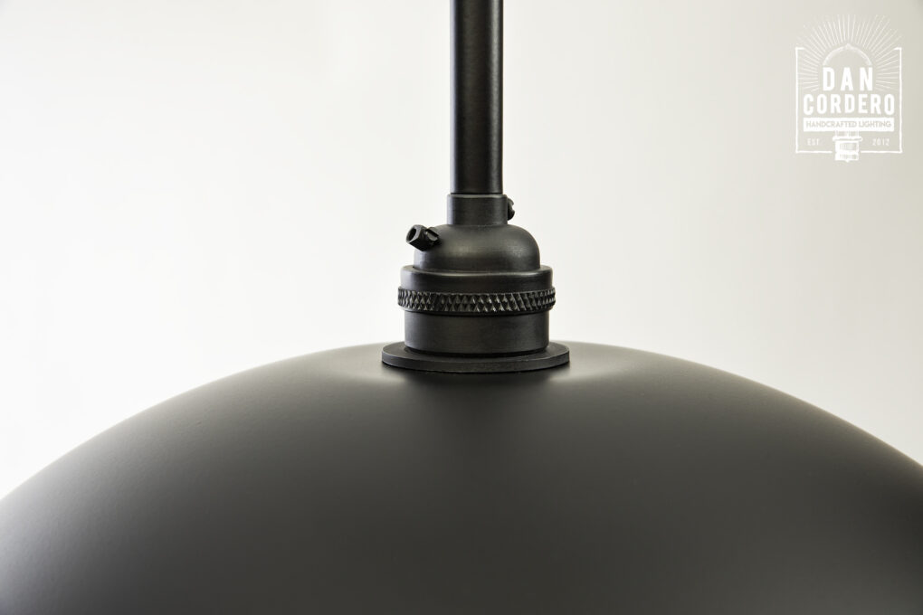 Flat Black Pendant Socket