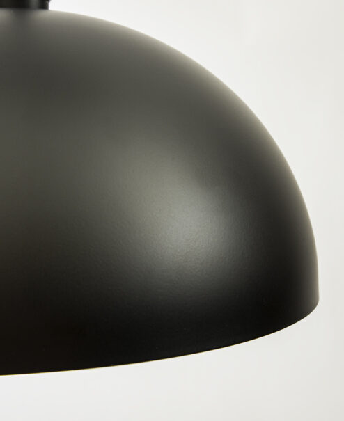 Matte Black Dome Pendant Light Fixture