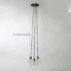 Hanging Glass Globe Pendant Light Fixture