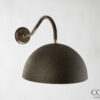 Outdoor Bronze Hammered Dome Sconce