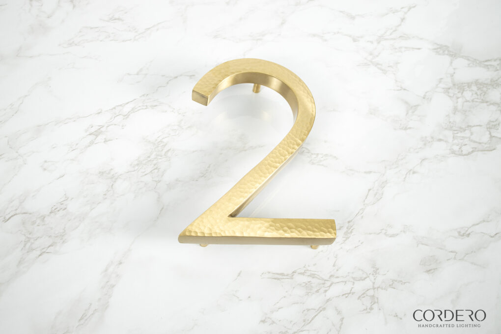 Hammered House Numbers