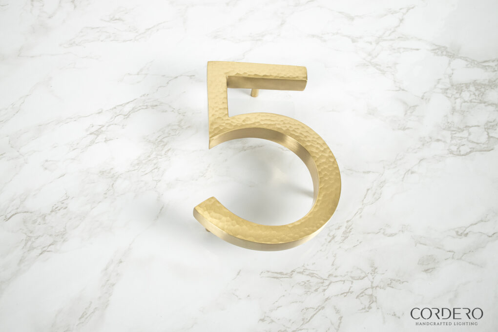 Hammered House Numbers