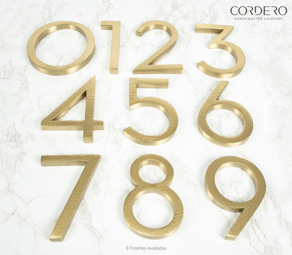 Hammered House Numbers