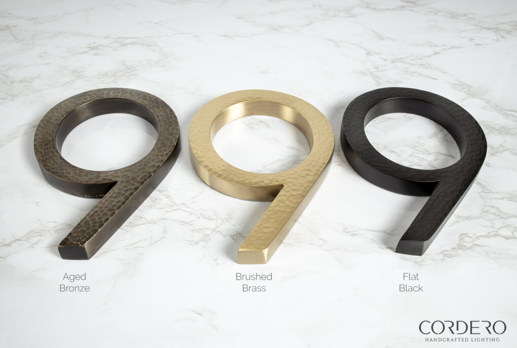 Hammered House Numbers