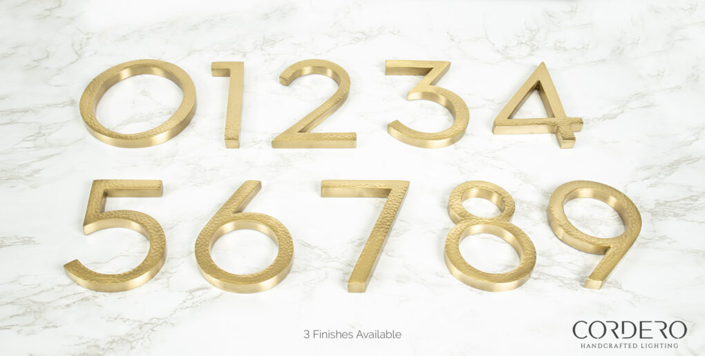Hammered House Numbers