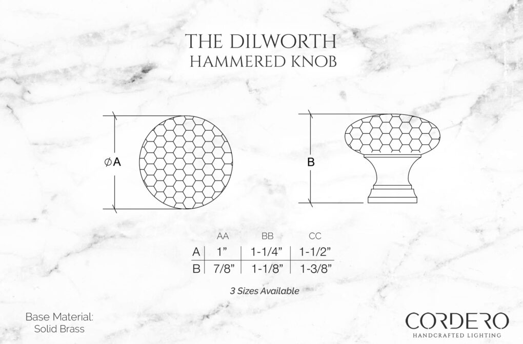 The Dilworth Hammered Knob