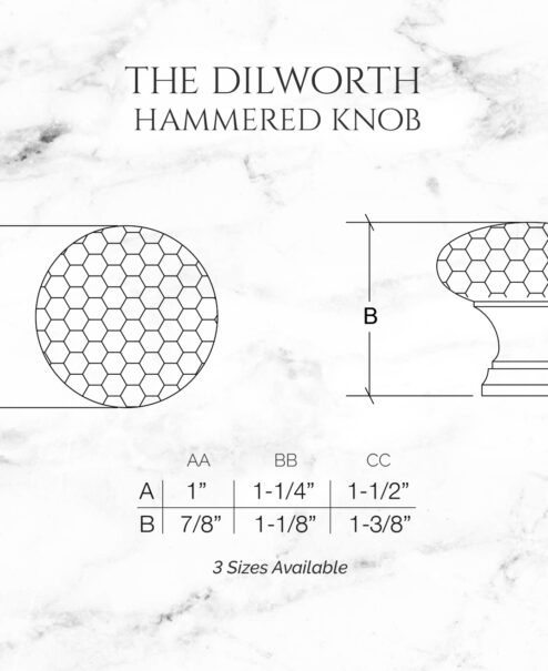 The Dilworth Hammered Knob