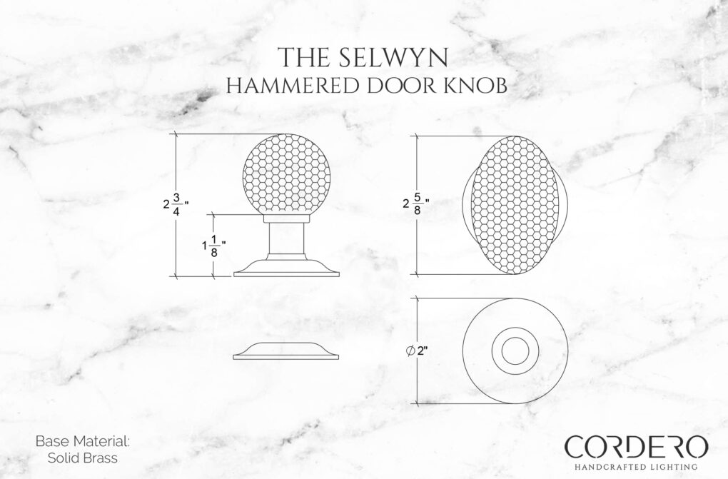 The Selwyn Hammered Door Knob