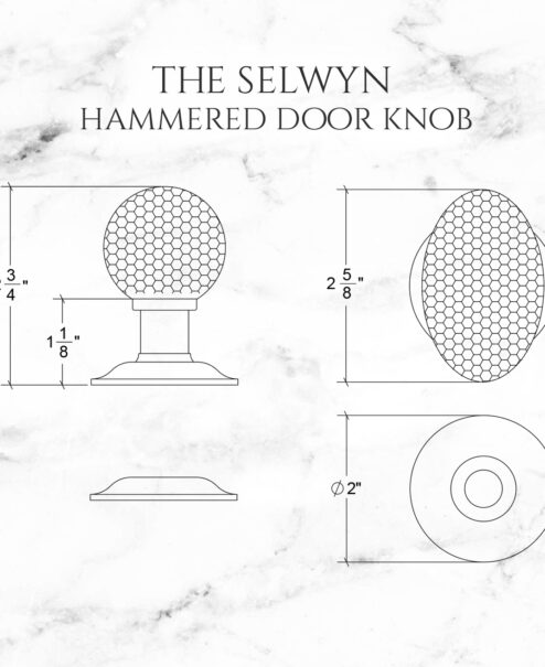 The Selwyn Hammered Door Knob