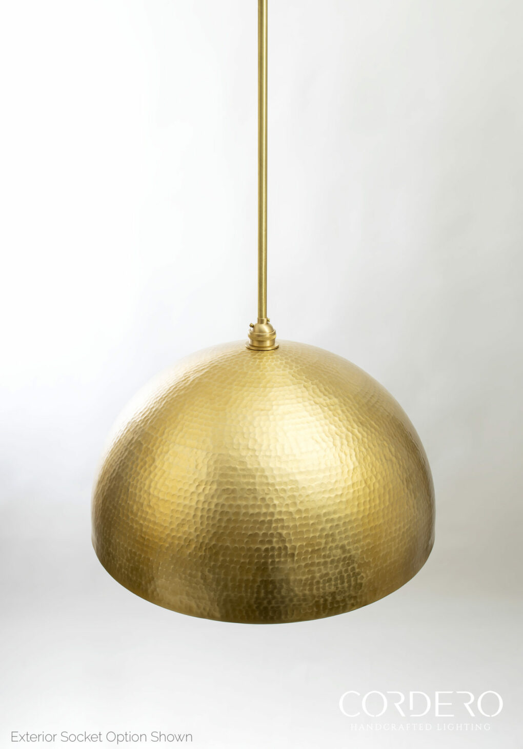 Brass Hammered Dome