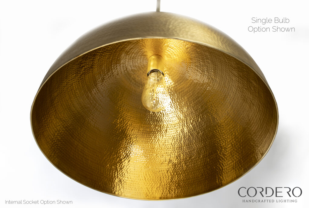 Hammered Dome Pendant Light