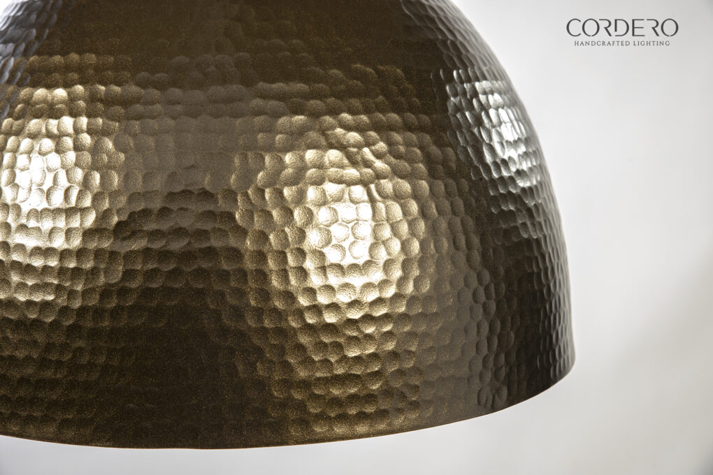Hammered Light Fixture