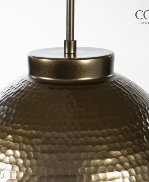 Hammered Bronze Light Fixture