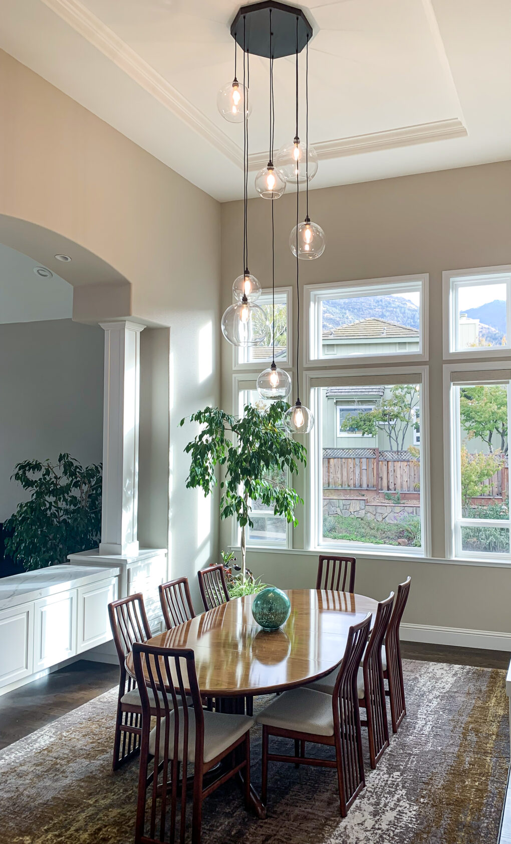 Custom Globe Chandelier
