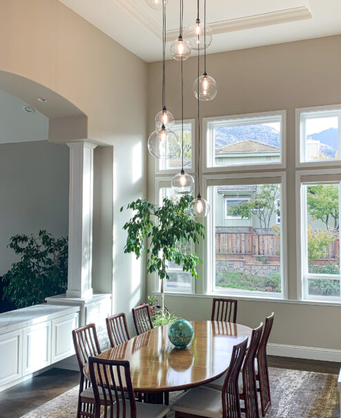 Custom Globe Chandelier