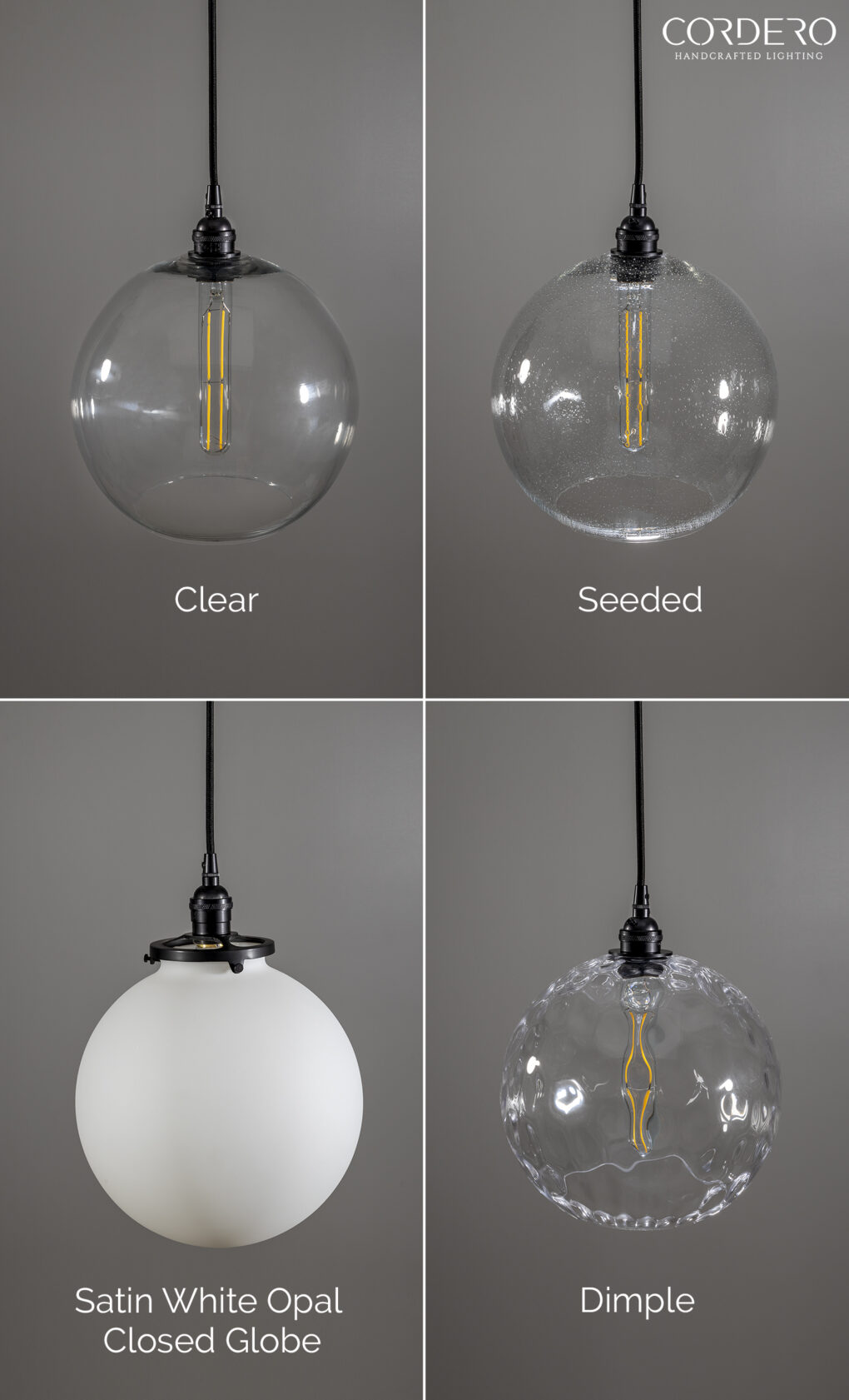 Chandelier Glass Globe Options
