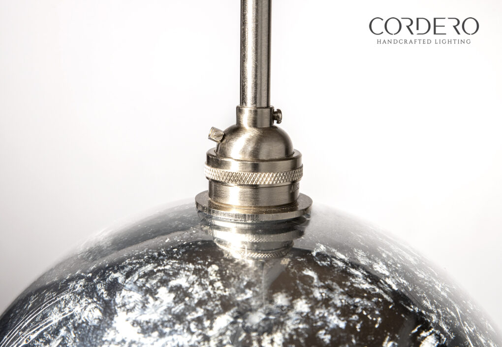 Mercury Glass Pendant Socket