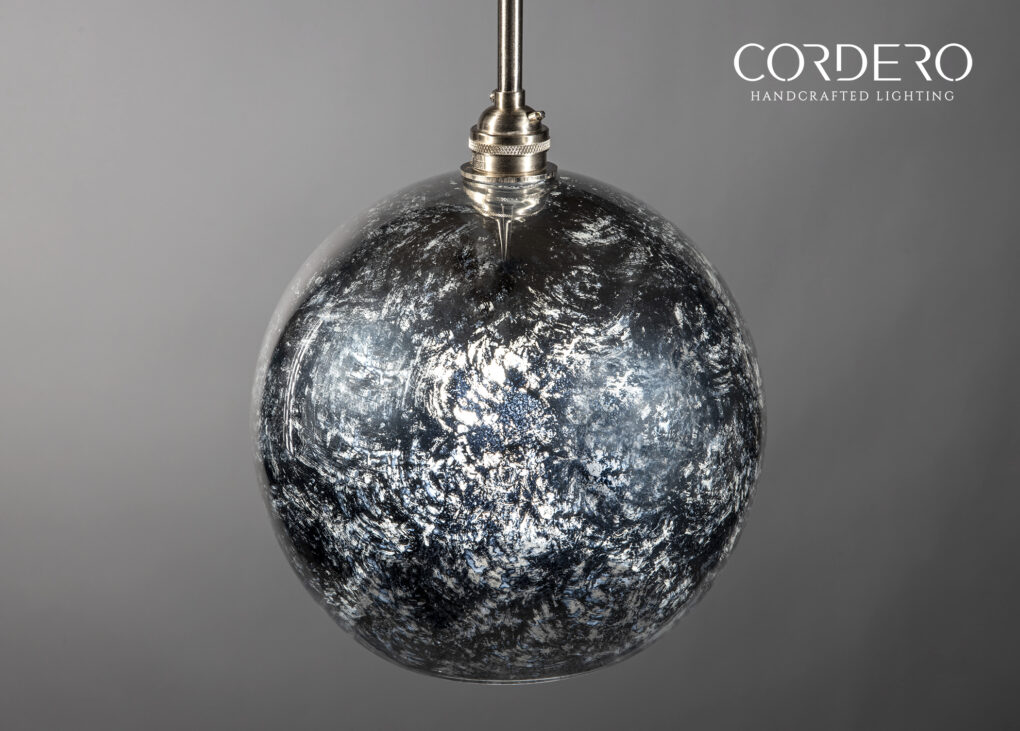 Mercury Glass Globe Pendant