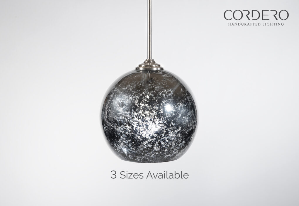 Mercury Glass Globe Pendant