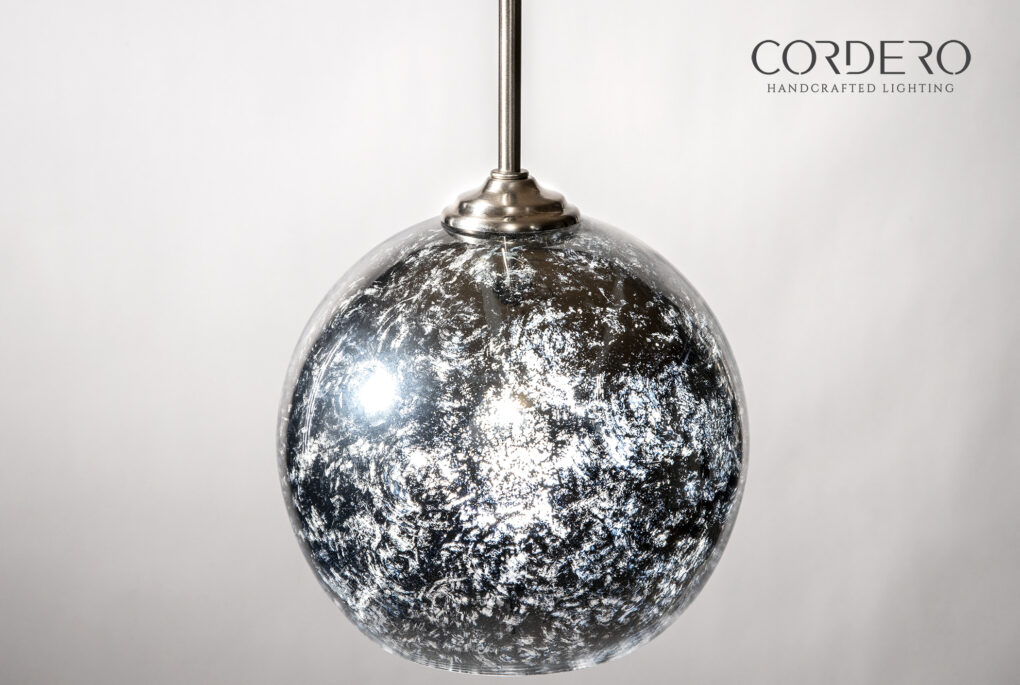 Mercury Glass Globe Pendant