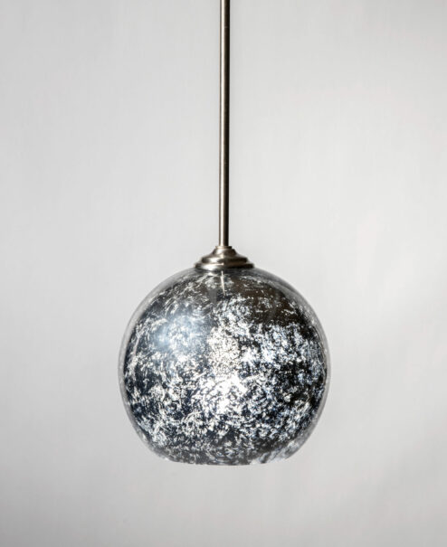 Mercury Glass Globe Pendant