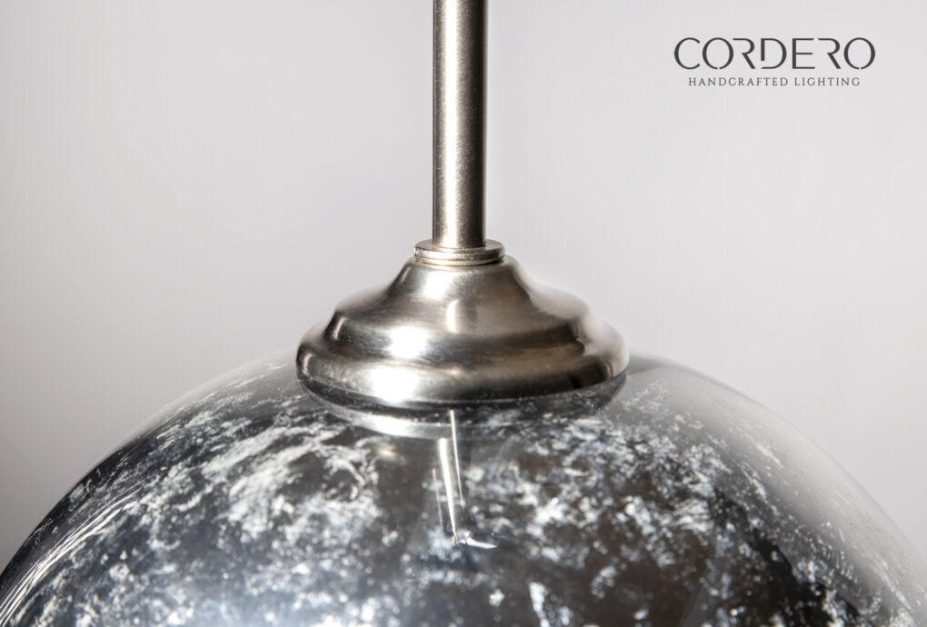 Mercury Glass Globe Pendant