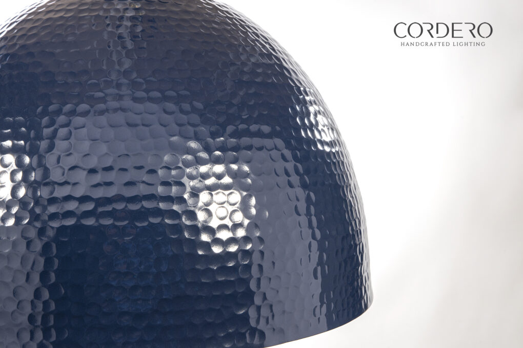 Navy Hammered Dome