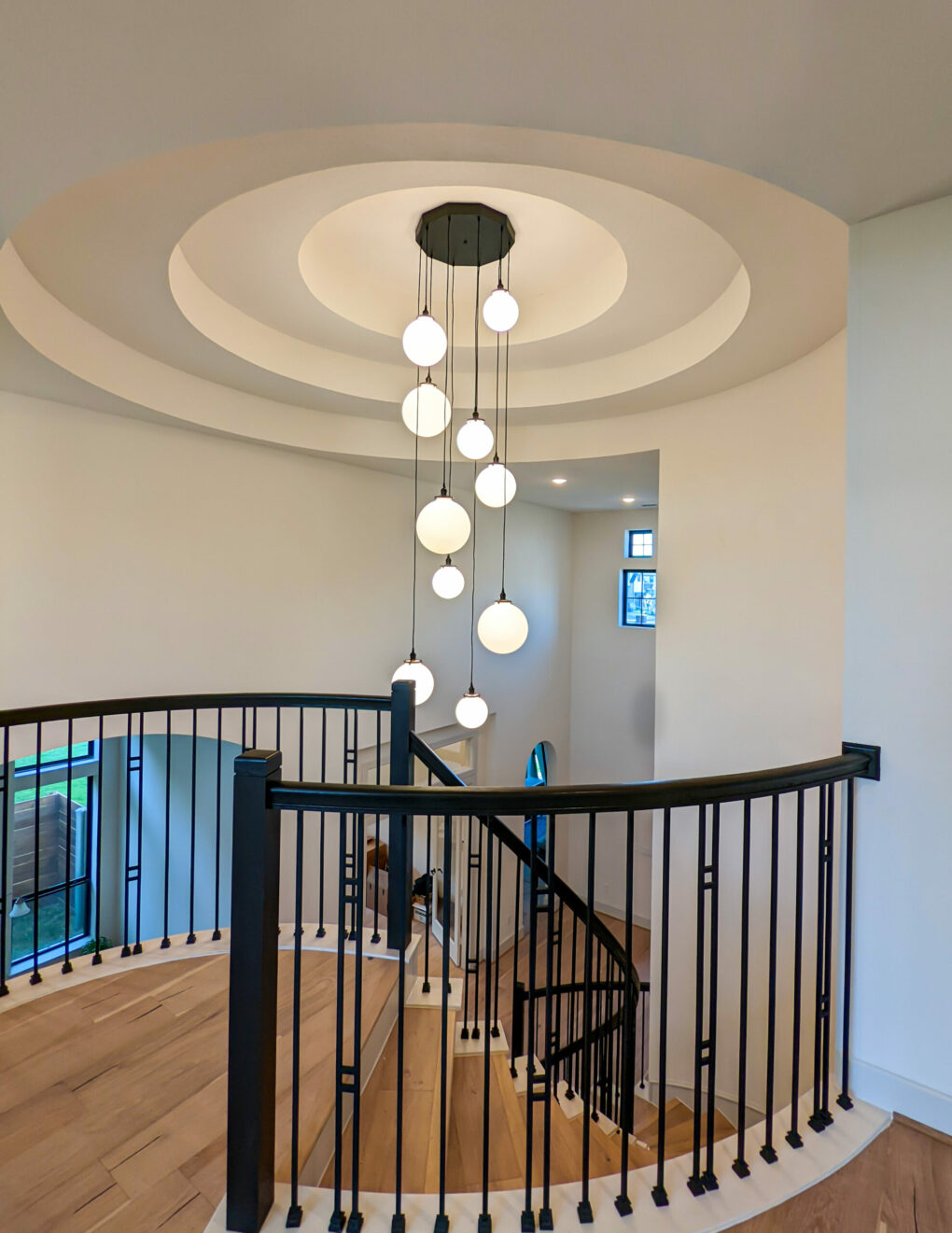 Satin Opal Chandelier